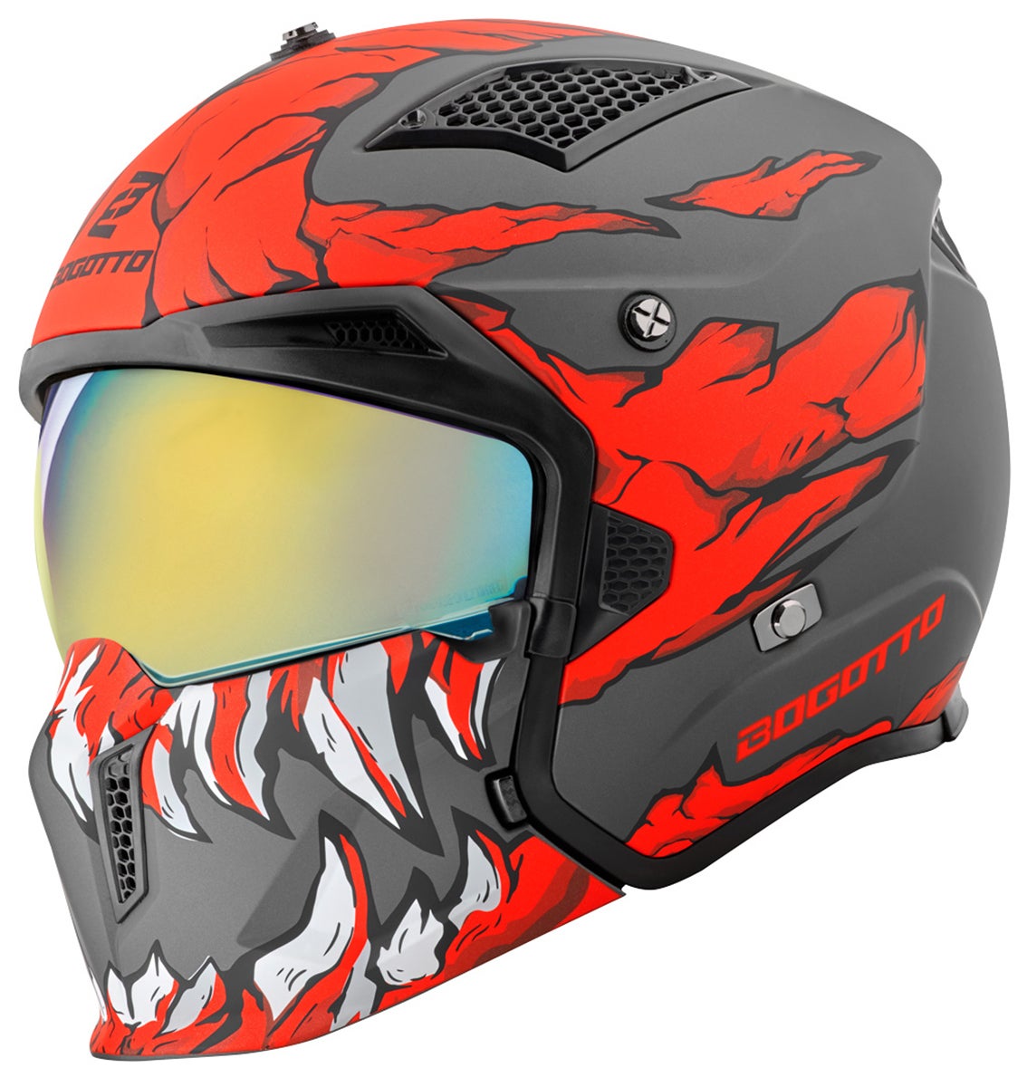 Bogotto Radic Skulash Casco rosso/nero L Figura 6
