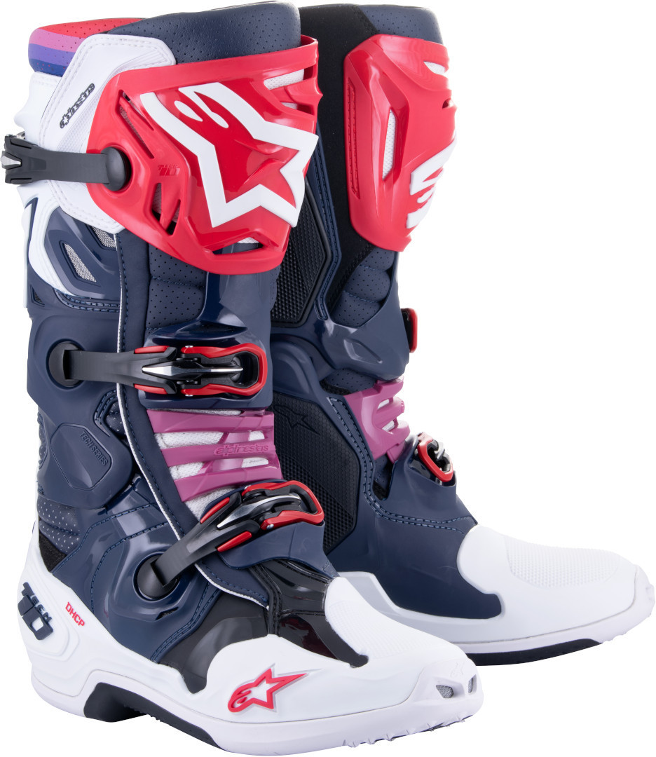 Alpinestars Tech 10 Supervented Motocross Boots blue/white/red 11 (45,5) Figure 1