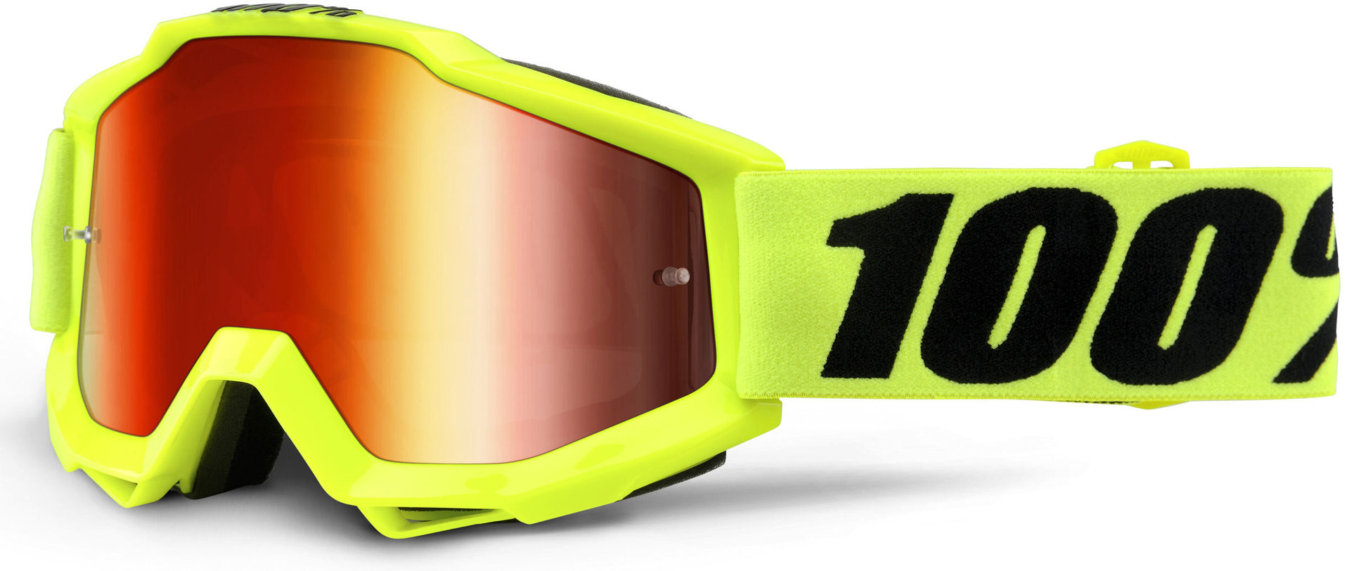 100% Accuri Extra Ochelari de motocross Galben neon Figura 1