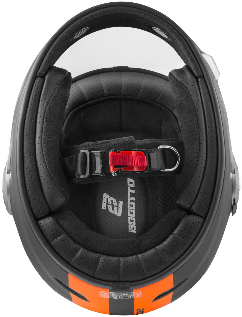 Bogotto V135 D-R2 Casque noir mat/orange M Figure 4