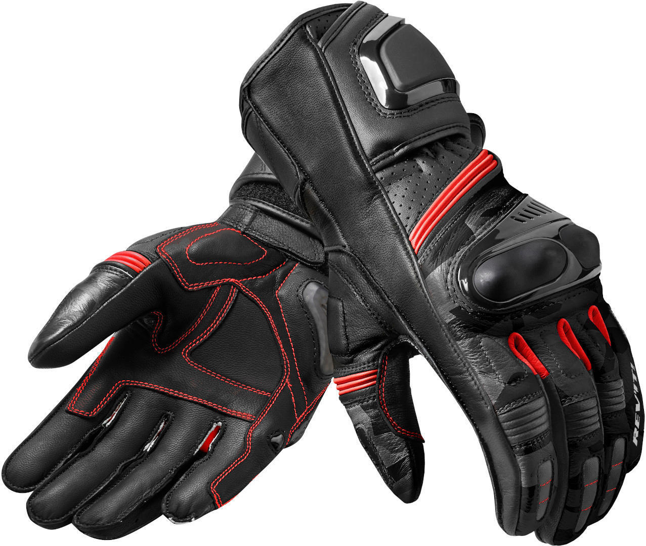 Revit League Motorradhandschuhe schwarz/grau/rot M Abbildung 1