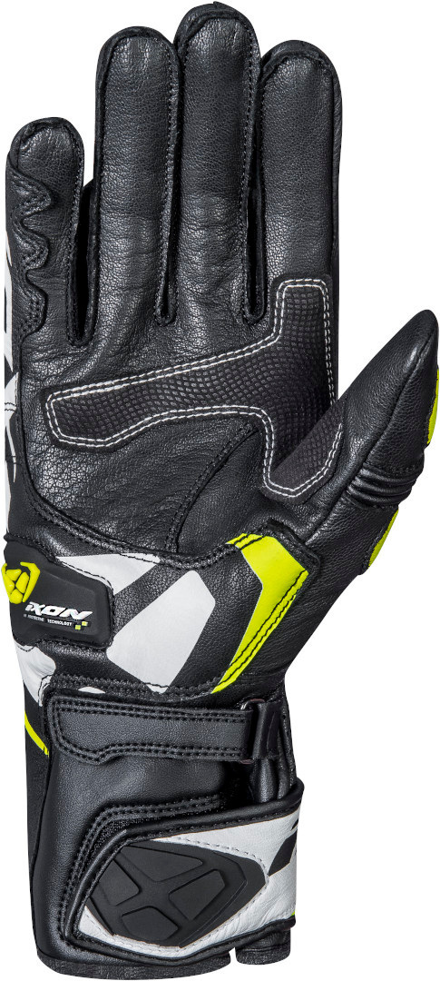 Ixon RS Circuit-R Mănuși de motocicletă Negru/Alb/Galben S Figura 2