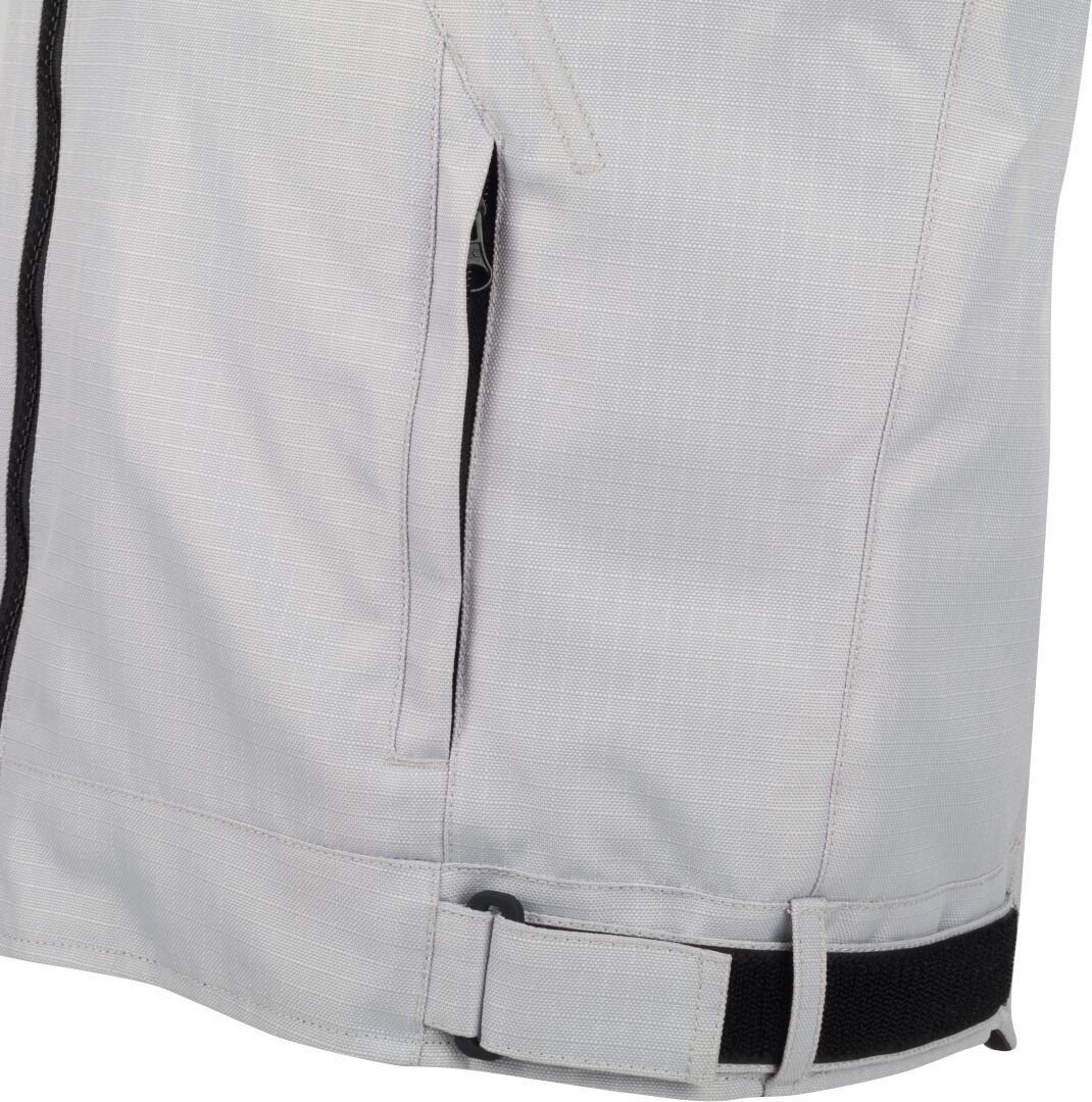 Bering Cronos Veste textile de moto Ripstop imperméable Gris clair/gris foncé/noir XL Figure 5
