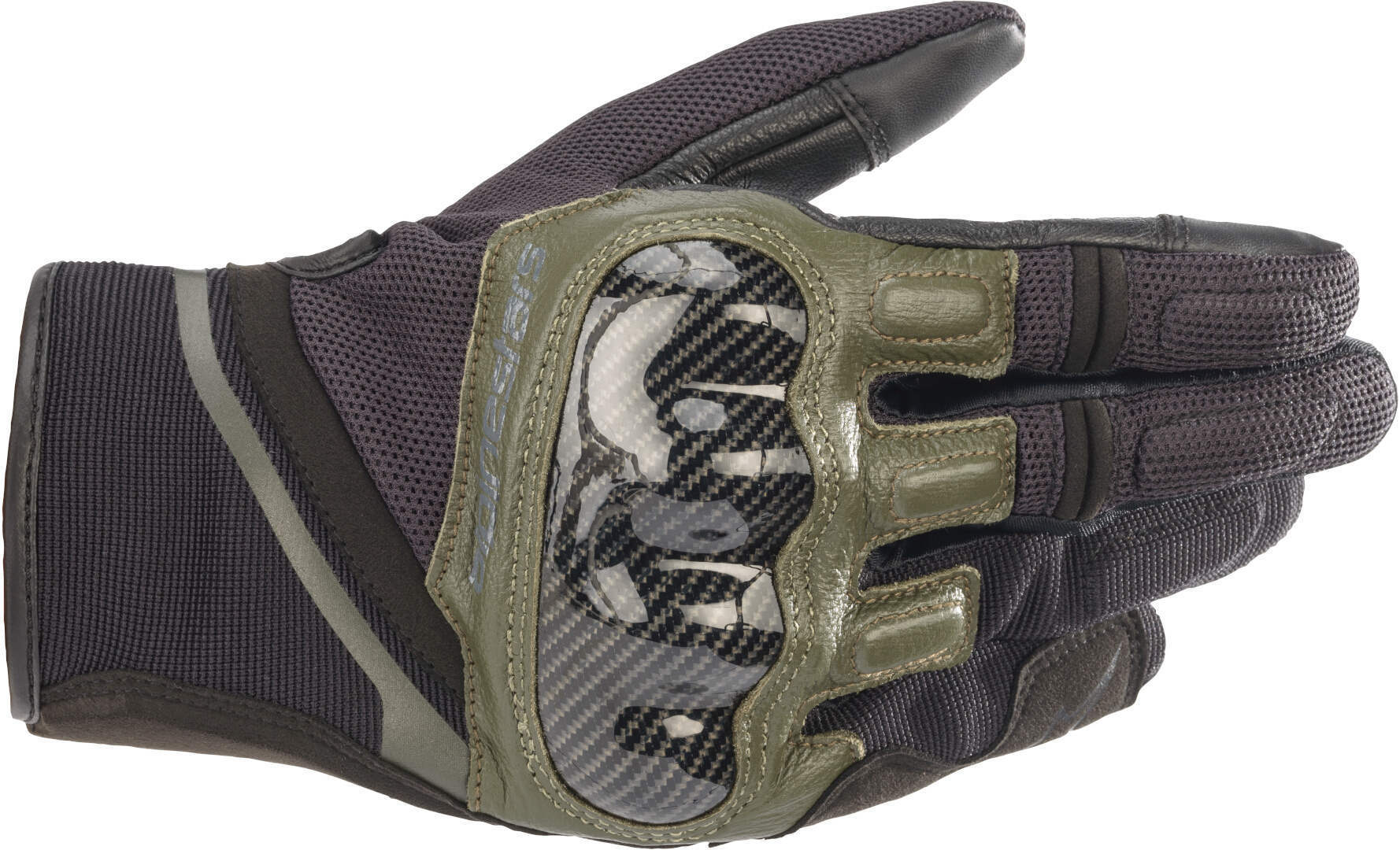Alpinestars Chrome Motorcykelhandsker sort/grøn M Figur 1