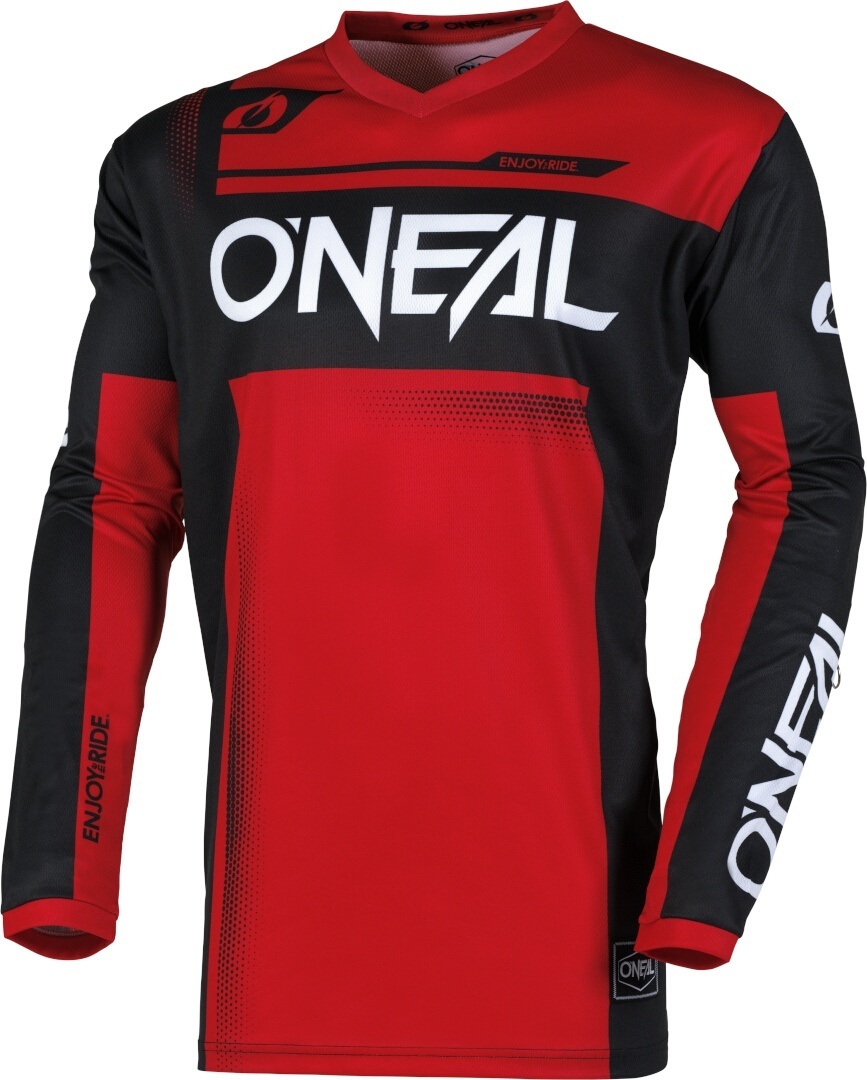 Oneal Element Racewear モトクロスジャージー 黒/赤 L 図1