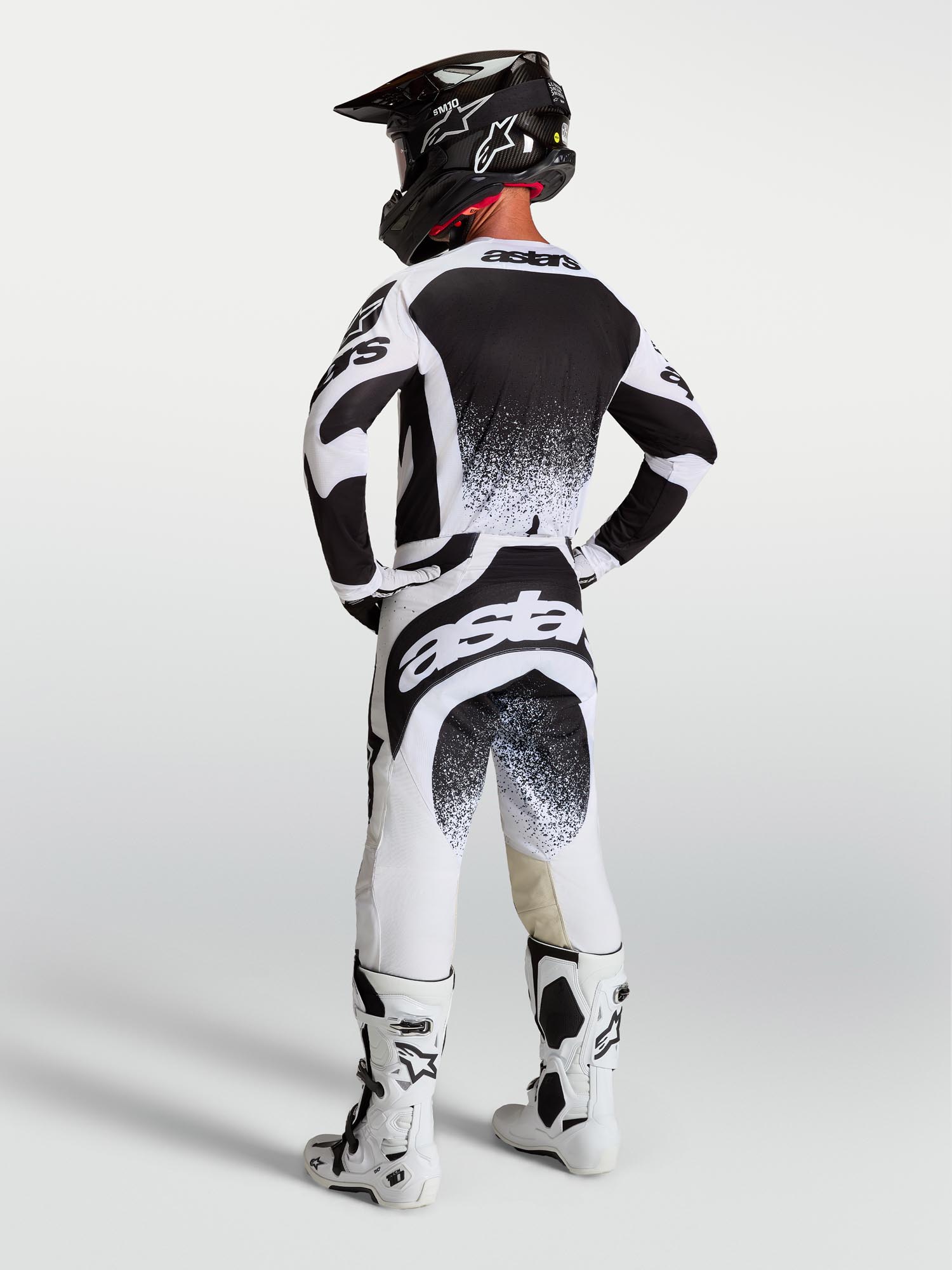 Alpinestars Techstar Swan Motocrosstrøje hvid/sort M Figur 8