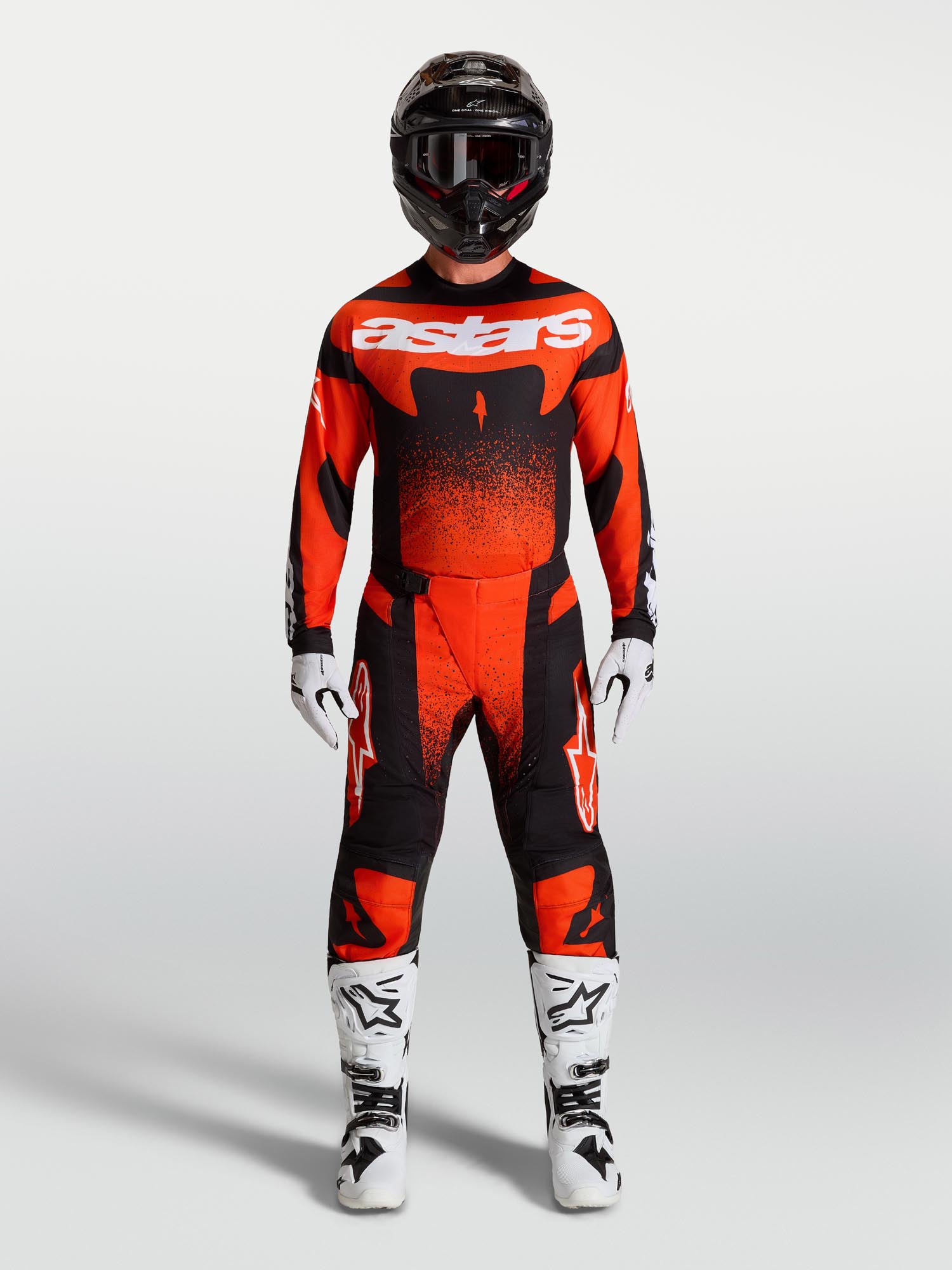 Alpinestars Techstar Swan Motocrosstrøje rød/sort/hvid M Figur 6