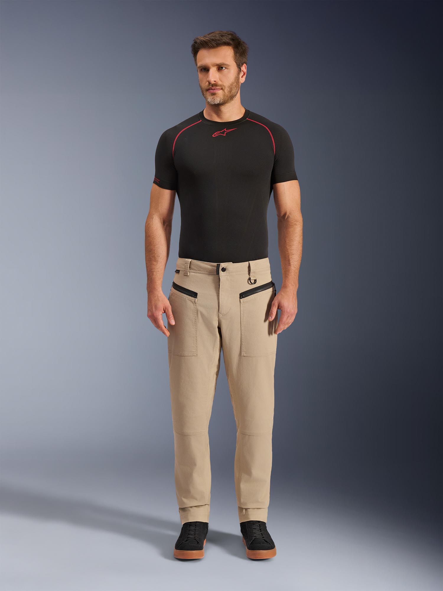 Side view of Alpinestars Flex-Ast Canvas Motorcycle Textile Pants