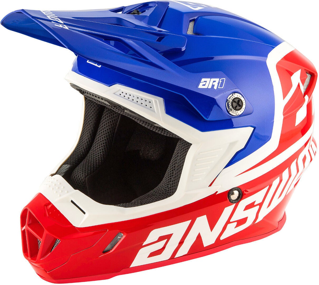 Answer AR-1 Voyd Motorcross Helm rood/wit/blauw Verlies (59/60) Figuur 1