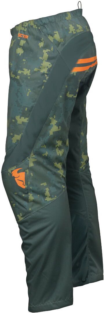 Thor Sector Digi Camo Motocross bukser grøn/orange 32 Figur 2