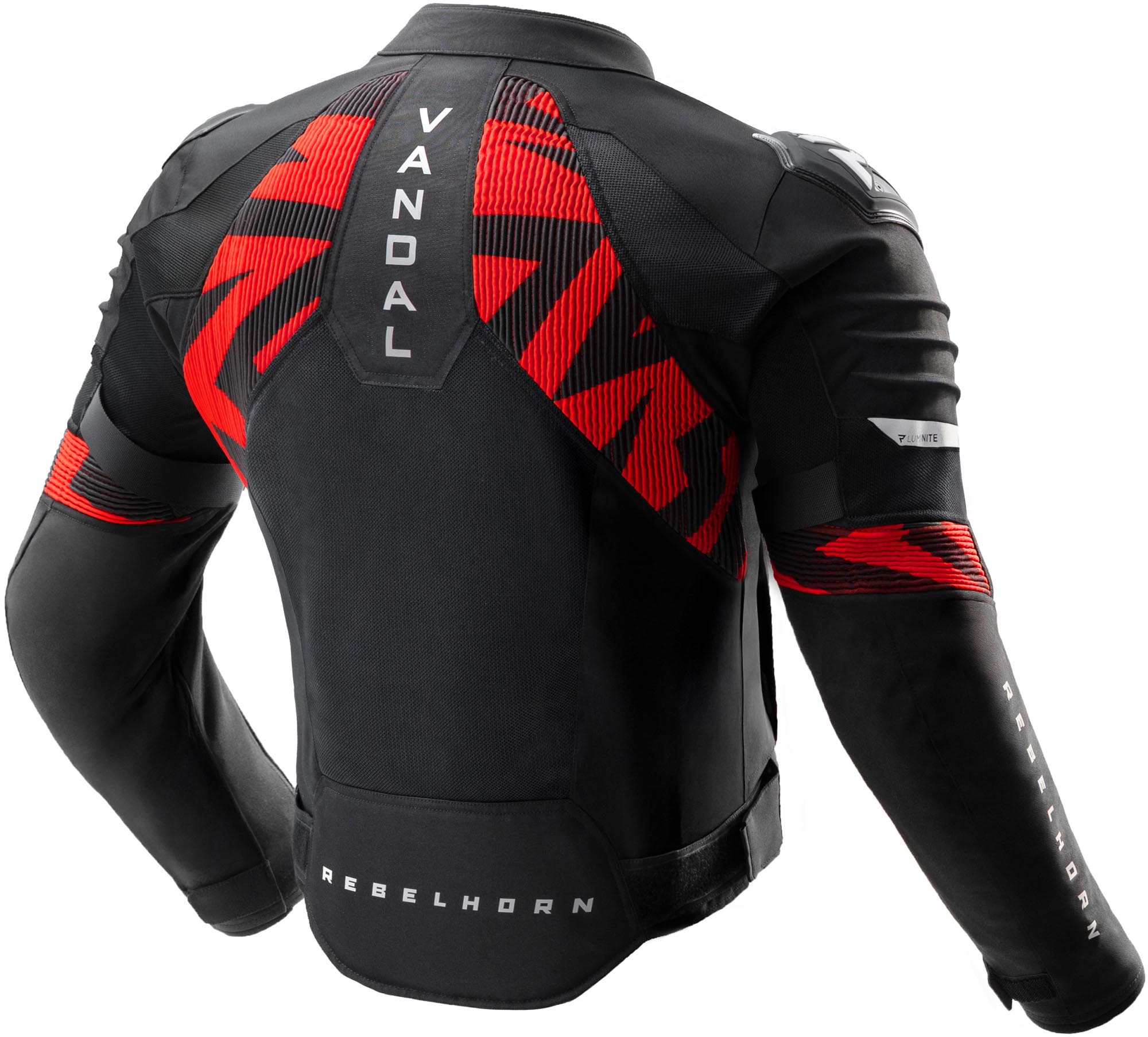 Rebelhorn Vandal 2 Air wasserdichte Motorrad Textil Jacke schwarz/rot XL Abbildung 2