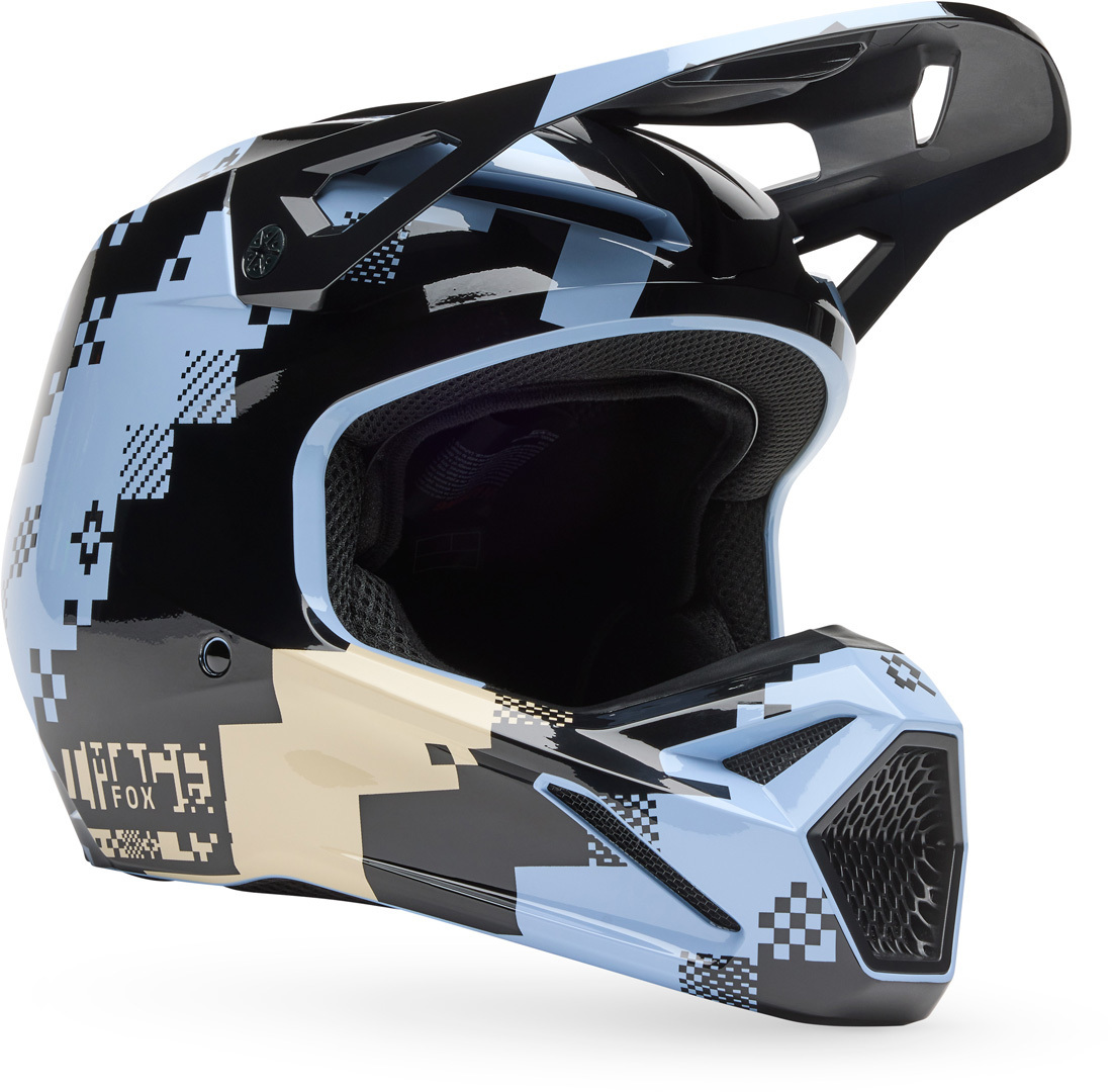 FOX V1 Digi Image Motocross Helm hellblau L (59/60) Abbildung 1