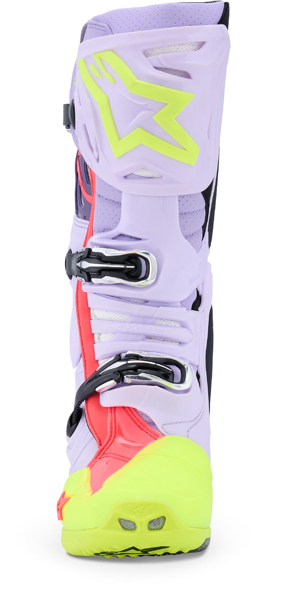 Alpinestars Tech 10 Supervented Bottes de motocross violet/jaune/rose 14 Figure 2