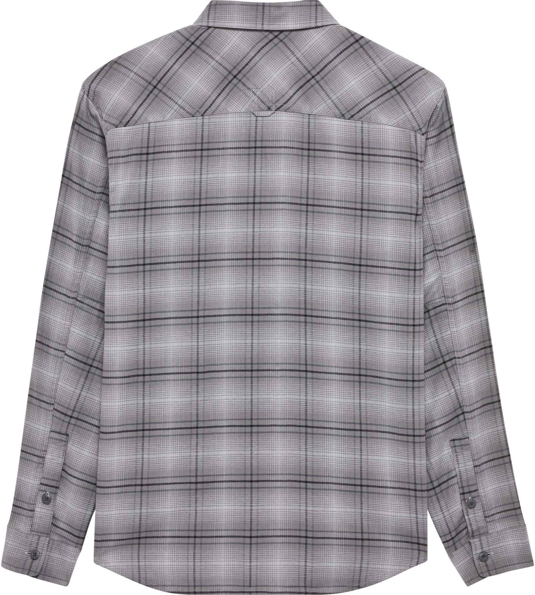 FOX Survivalist Stretch Flannel Shirt light grey L Figure 2