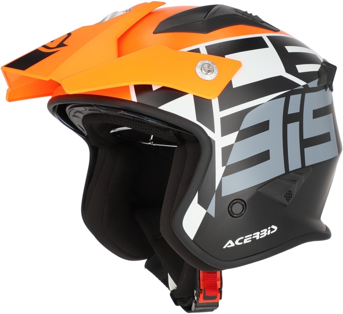 Acerbis Aria Sport Jet hjelm sort mat/orange S (55/56) Figur 1