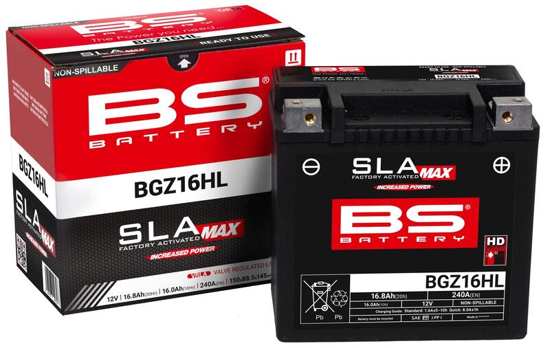BS-batteri SLA Max Batteri Underhållsfri Fabriksaktiverad - BGZ16HL Figur 3