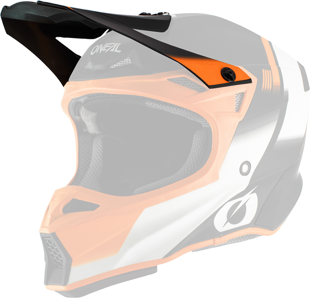 Oneal 10Series Hyperlite Blur Vârful Casca Negru/Portocaliu Figura 1