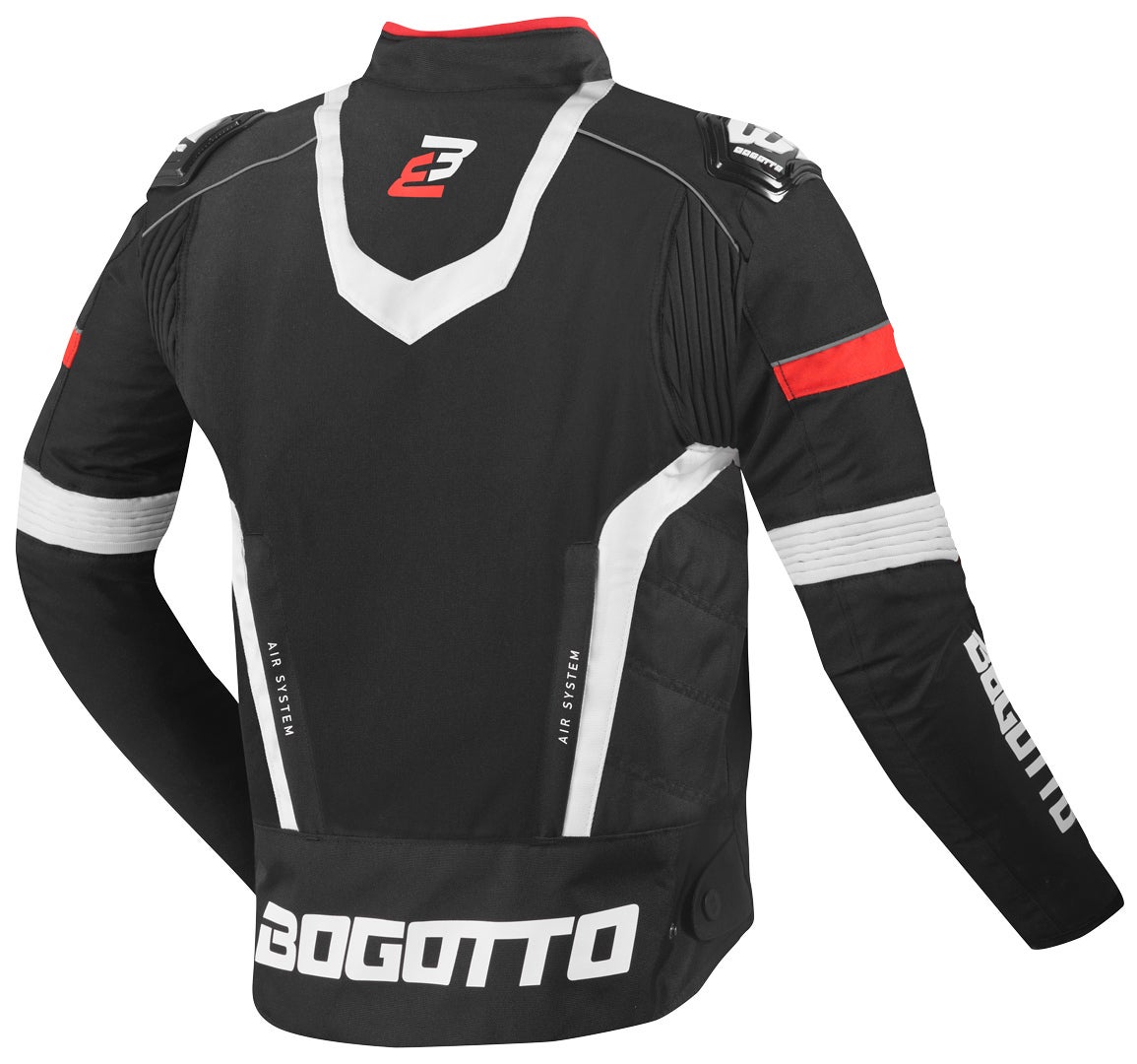 Bogotto Boomerang Waterproof Motorcycle Textile Jacket black/red L Figure 2