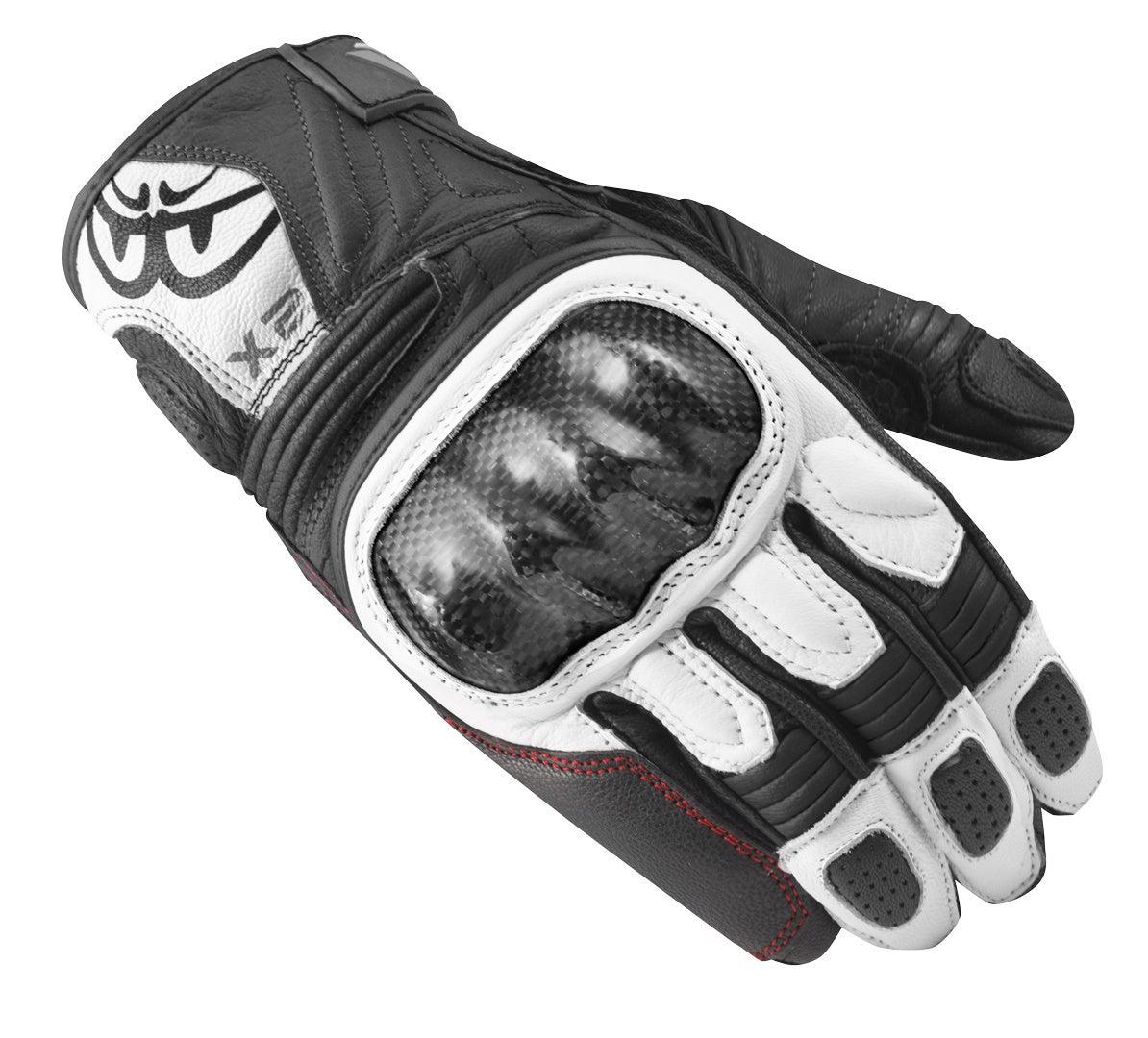 Berik LDX Dame motorcykel handsker Sort/hvid S Figur 1
