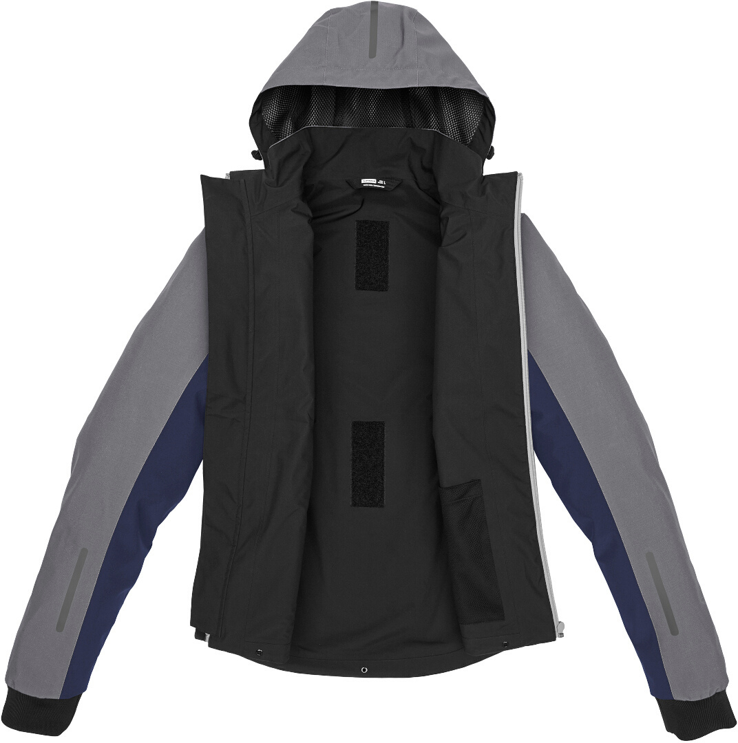 Spidi H2Out II Sweat à capuche de moto imperméable bleu/gris L Figure 3