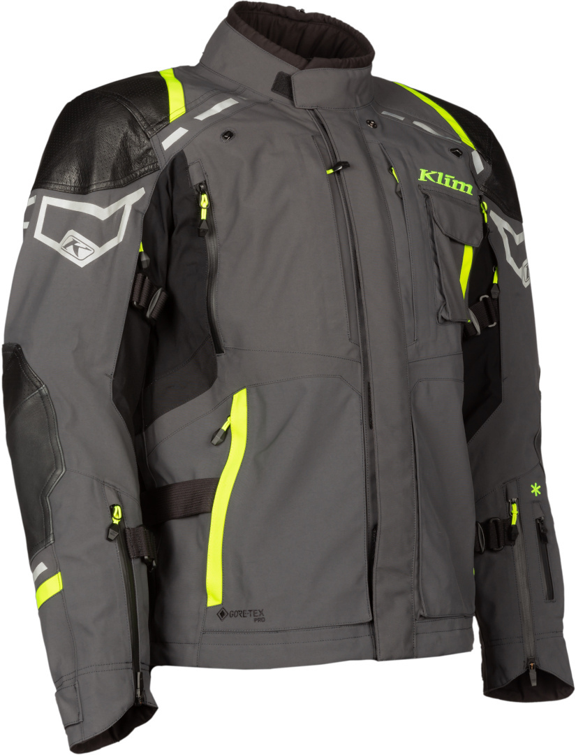 Klim Kodiak Motorcycle Textile Jacket grey/yellow 58 Figure 9