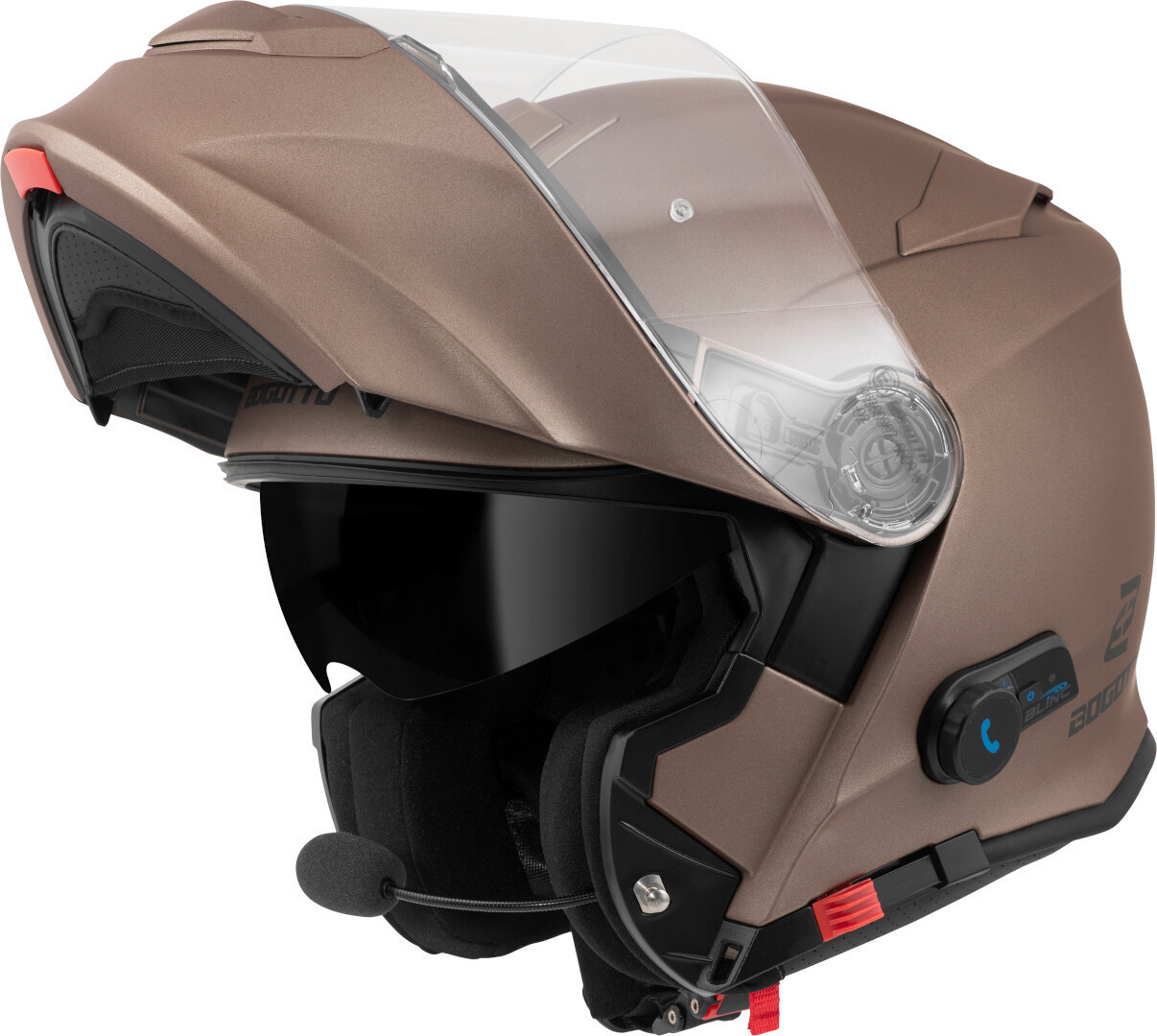 Bogotto H271 BT Bluetooth Casco Marrone opaco M Figura 1
