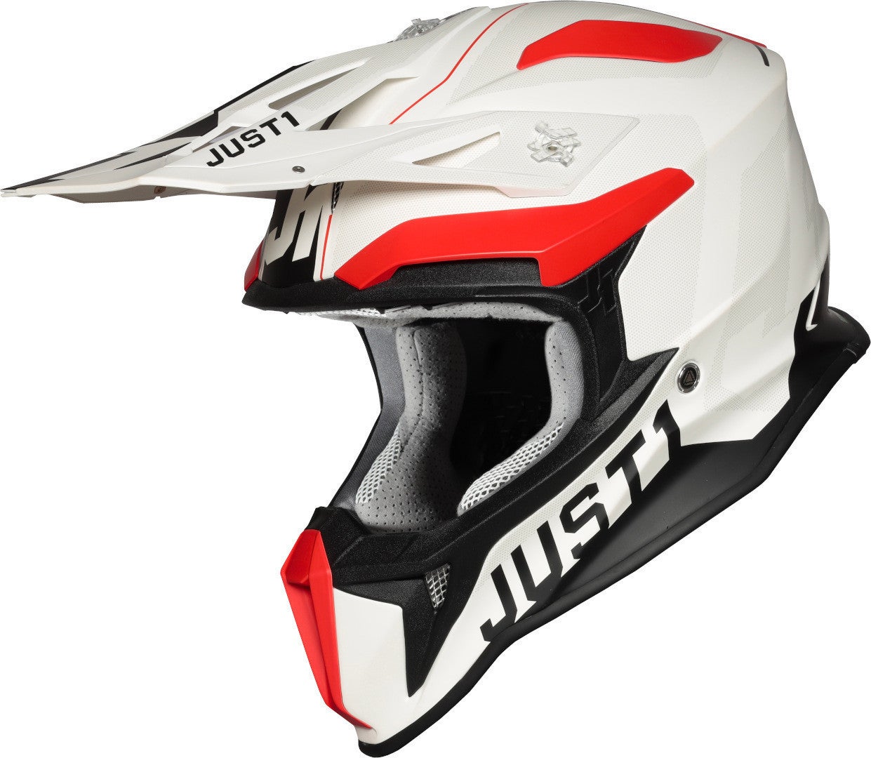 Just1 J18 Pulsar Motocross Helmet red/white L (59/60) Figure 2