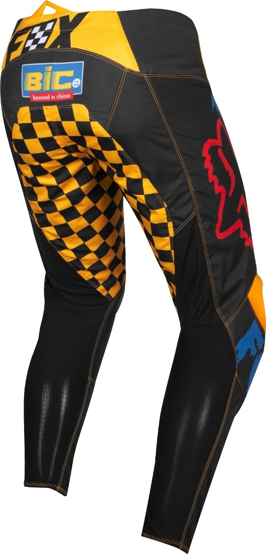 FOX 180 CZAR Motocross bukser sort/gul 38 Figur 2