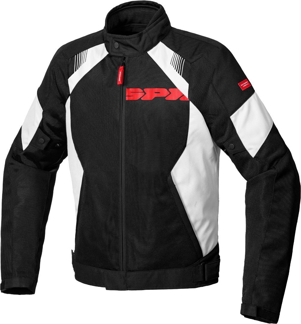 Spidi Flash Evo Net WindOut Motorcykel Textil Jacka svart/vitt S Figur 1