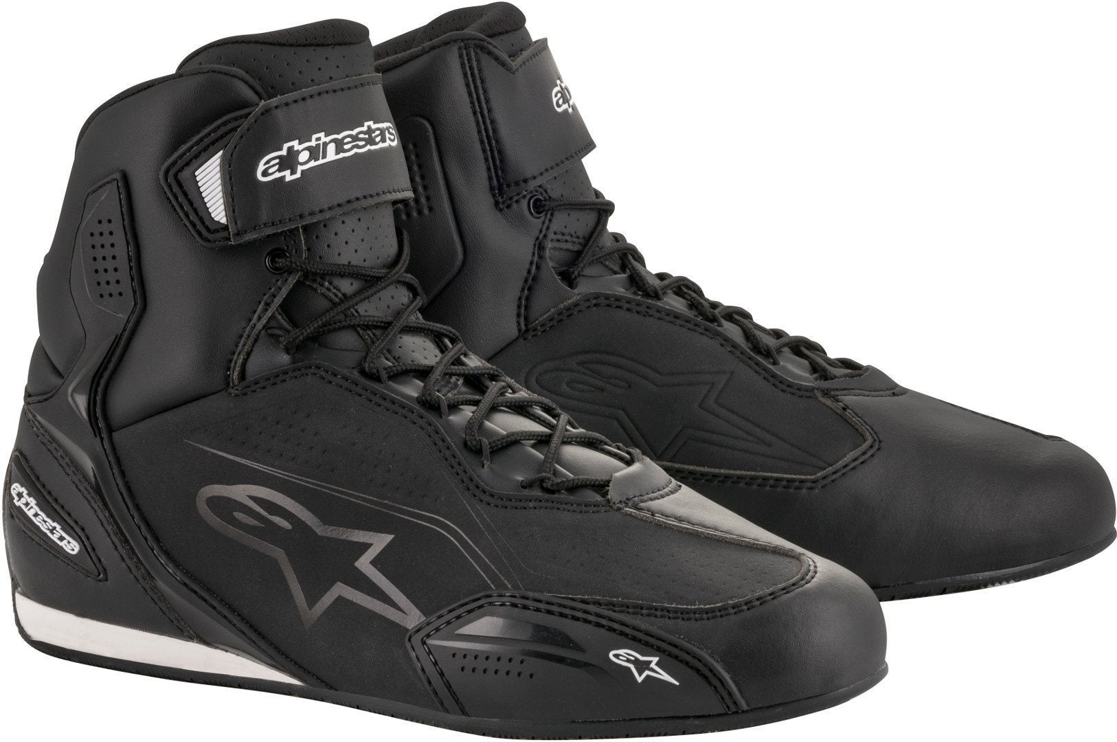 Alpinestars Faster-3 Motorcykel sko Sort 9,5 (42,5) Figur 1
