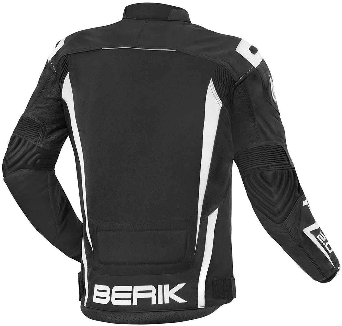 Berik Radic Motorcycle Leather / Textile Jacket black/white 58 Figure 2
