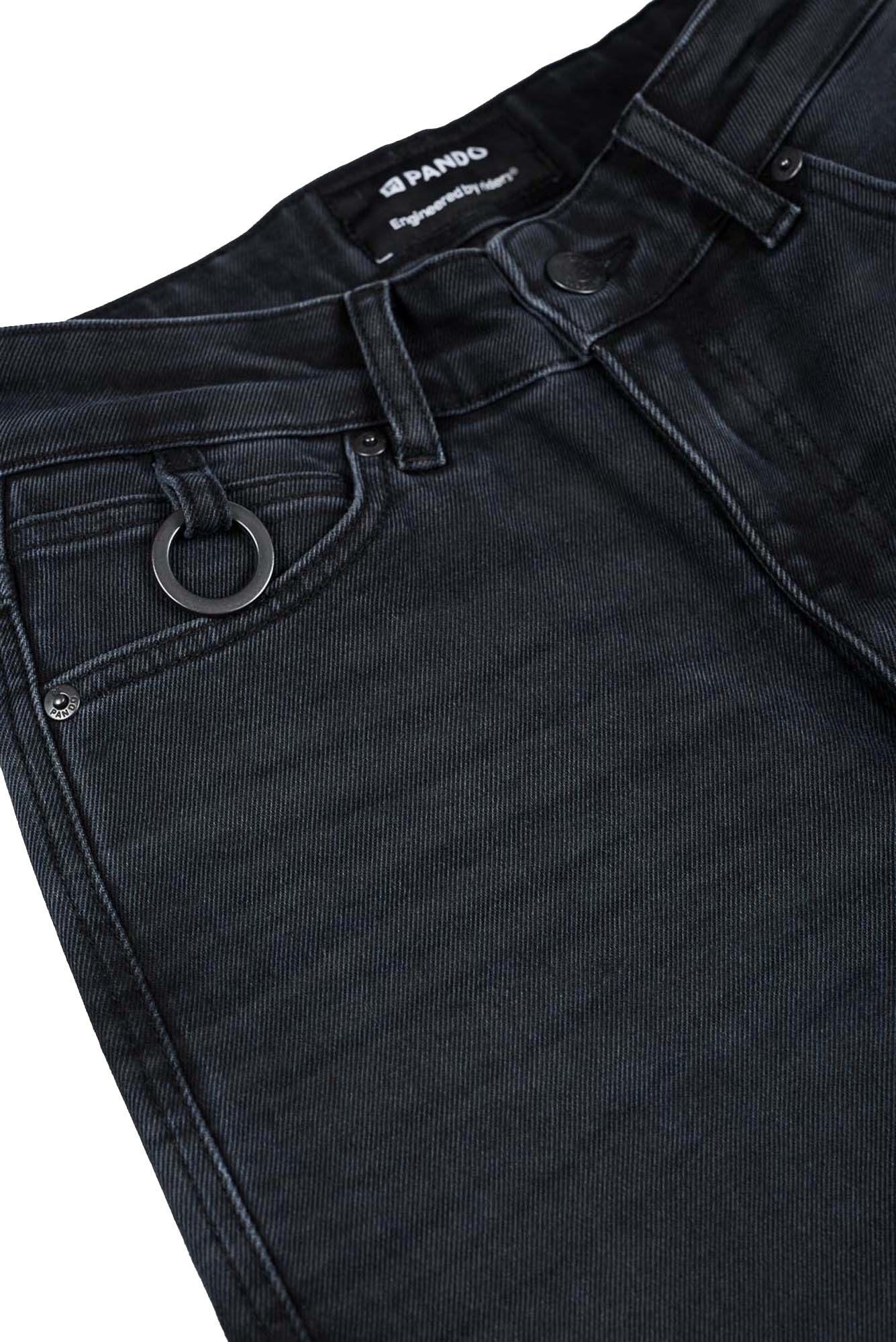 Pando Moto Kaya Slim Graphite Dames Motorjeans 30/34 Figuur 9