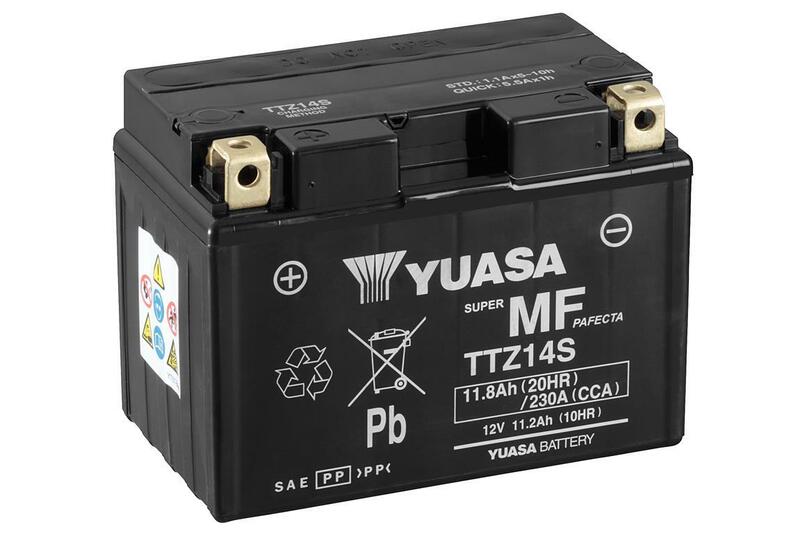 YUASA YUASA UNDERHÅLLSFRITT YUASA-batteri med syrapaket - TTZ14S Underhållsfritt batteri Figur 2