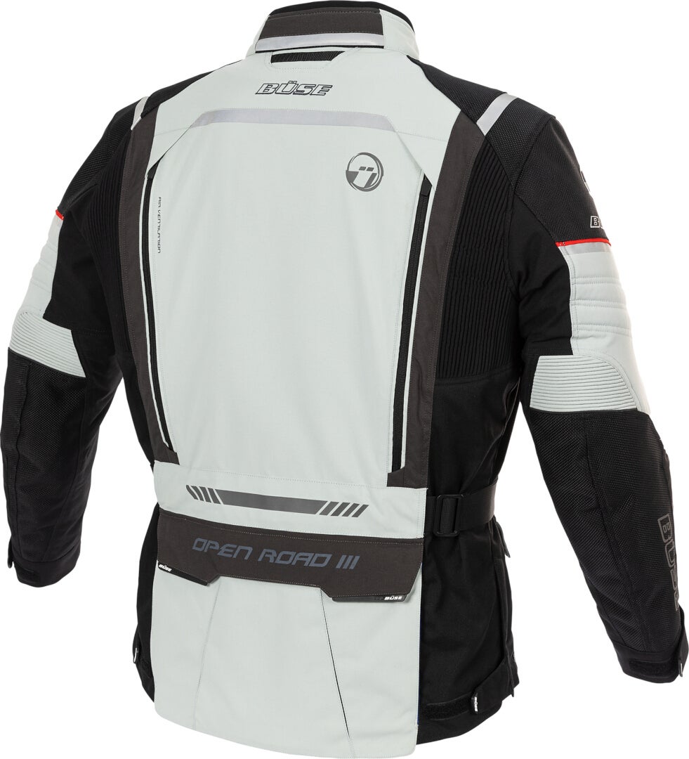 Büse Open Road III Waterproof Motorcycle Textile Jacket white/grey 30 Figure 2