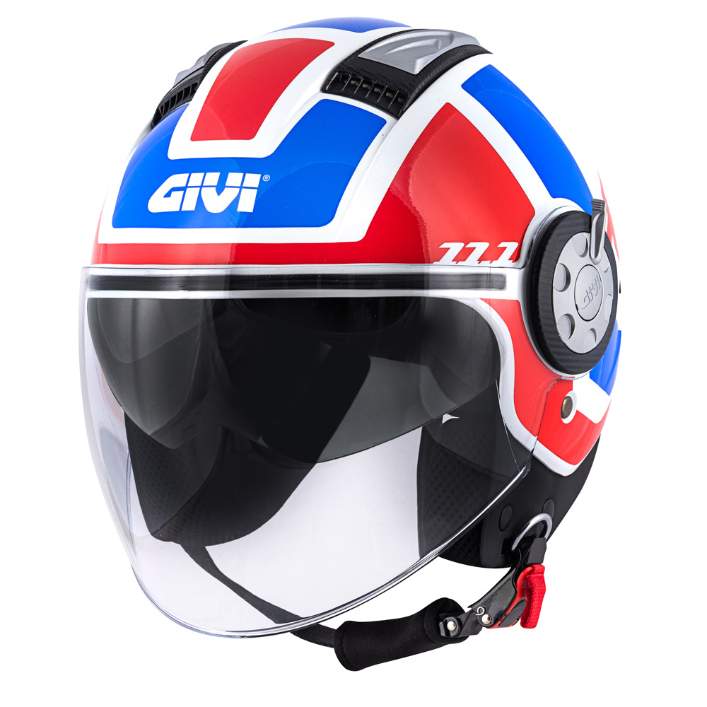 GIVI 11.1 Air Jet-R Class Capacete a jato branco/vermelho/azul M Figura 1