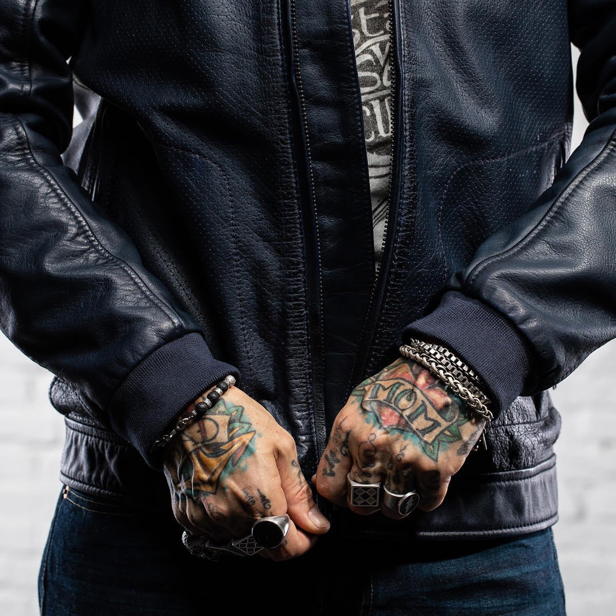 HolyFreedom Due Motorcycle Leather Jacket dark blue XXL Figure 15
