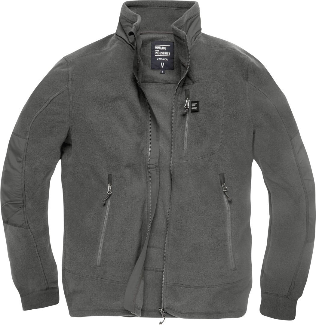 Vintage Industries Tour Polar Fleece Jacke grau M Abbildung 1