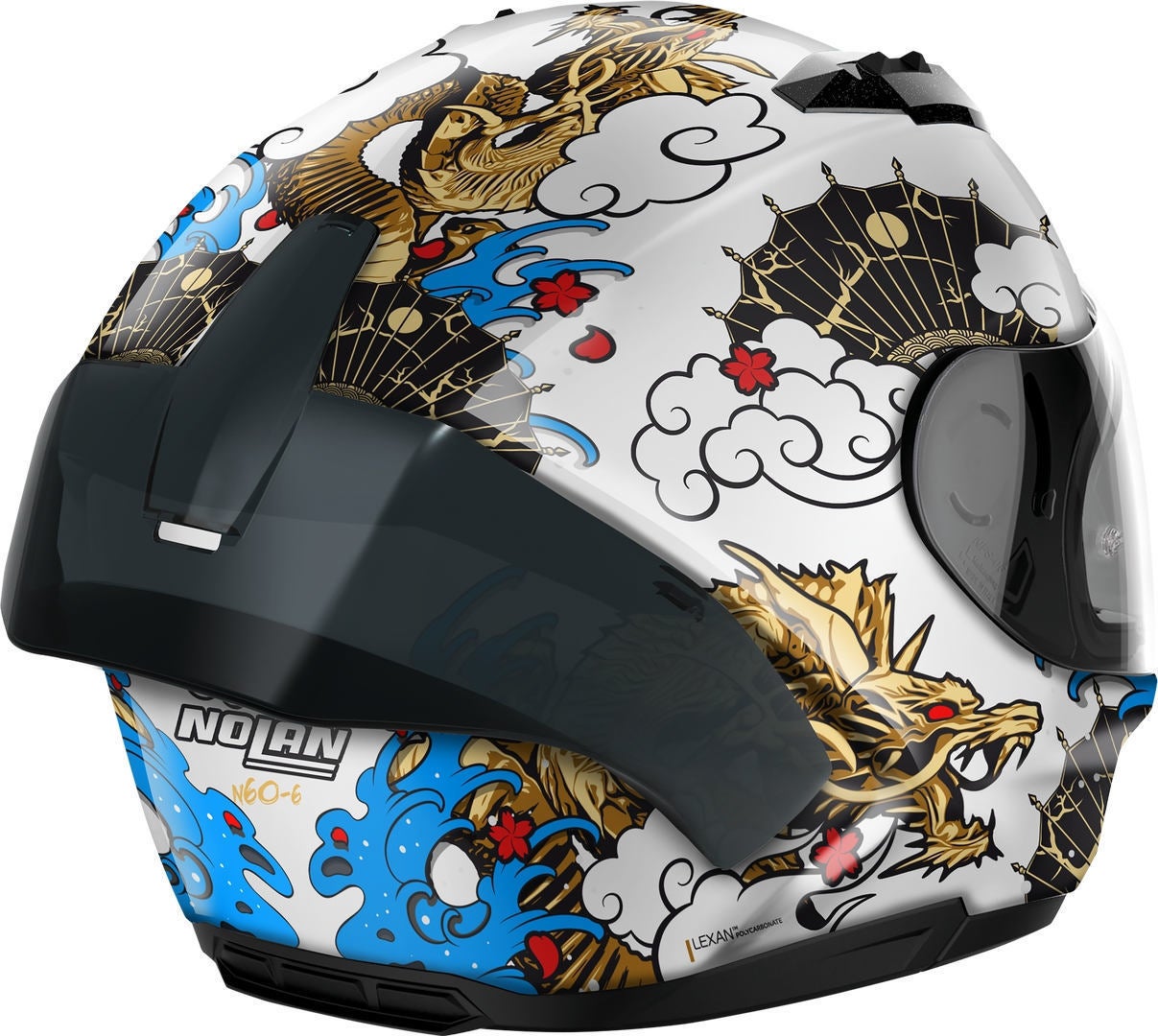 Nolan N60-6 Sport Wyvern Helmet white/gold M (58) Figure 3