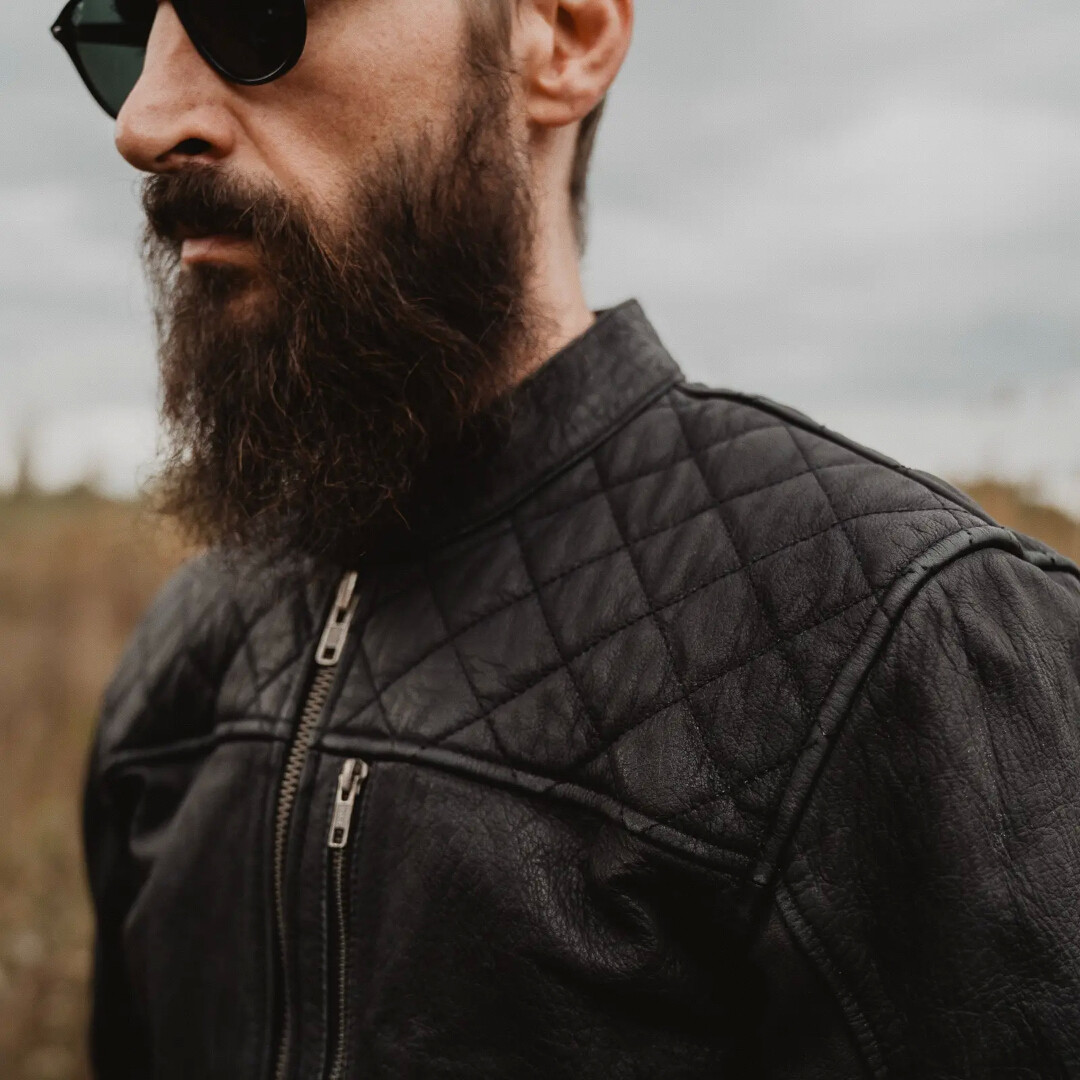 HolyFreedom Burn Out Black Motorrad Lederjacke L Abbildung 5