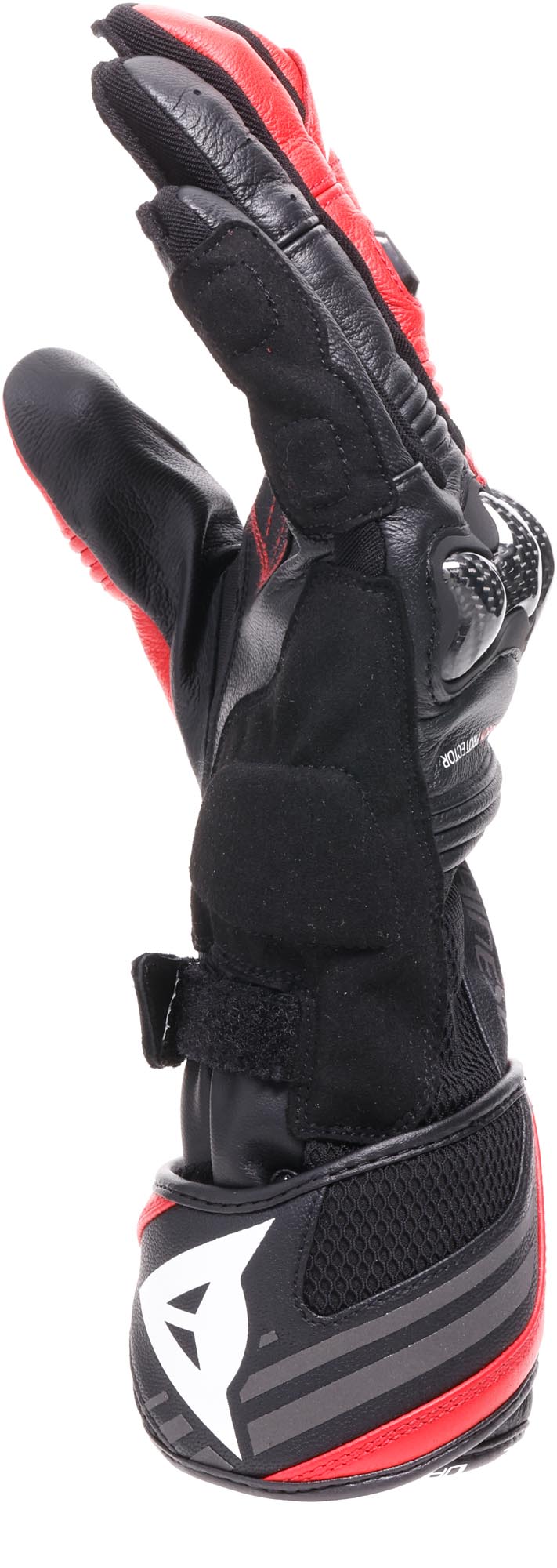 Dainese Reacto Carbon Long Motorsykkelhansker svart/rød L Figur 4
