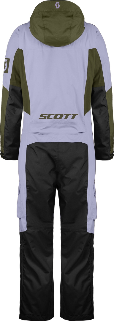 Scott Back-X Dryo 2024 Costum de snowmobil One Piece pentru doamne Mov deschis/verde S Figura 2