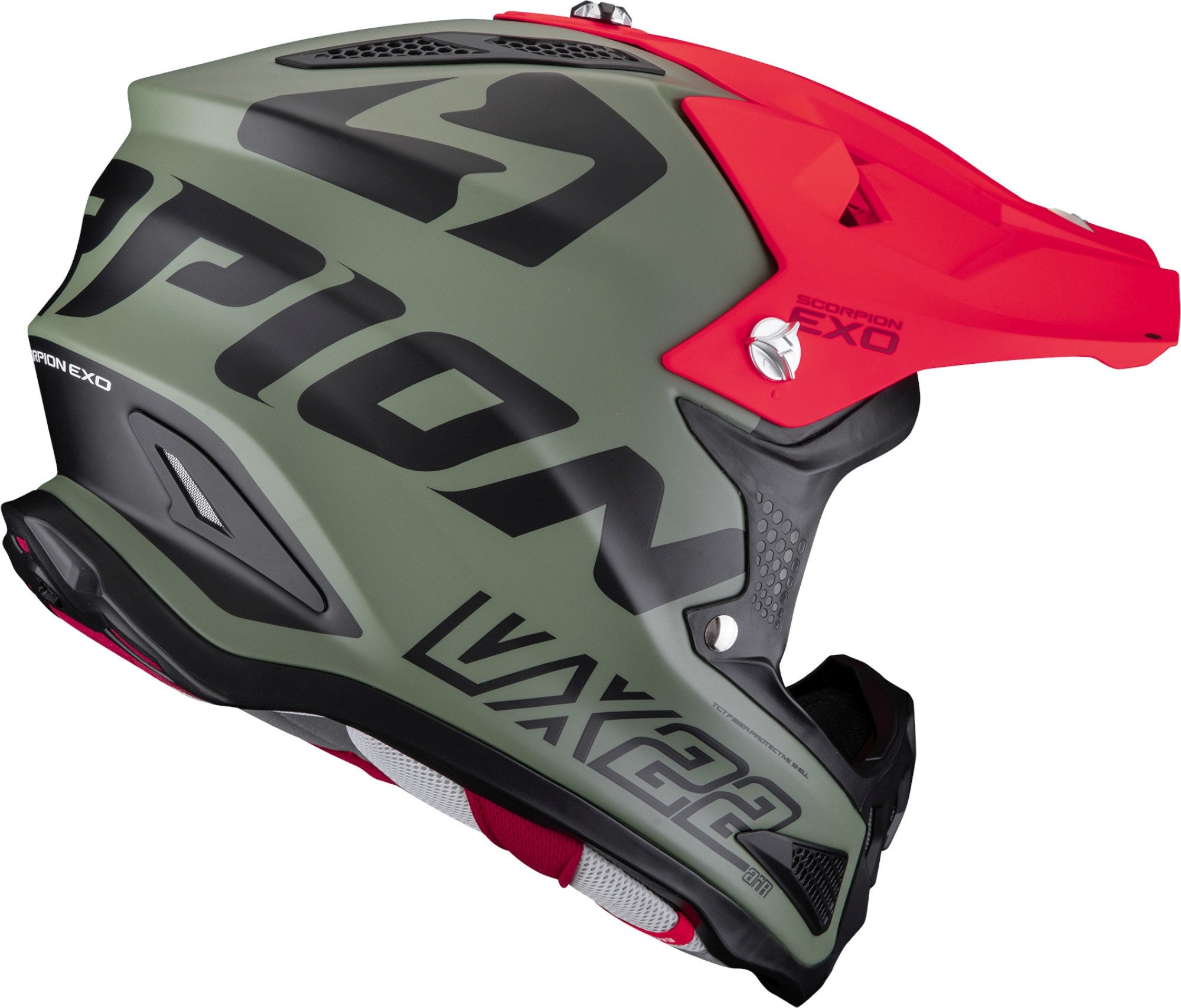 Scorpion VX-22 Air Updown Casque de motocross Noir/Vert/Rouge S (55/56) Figure 3