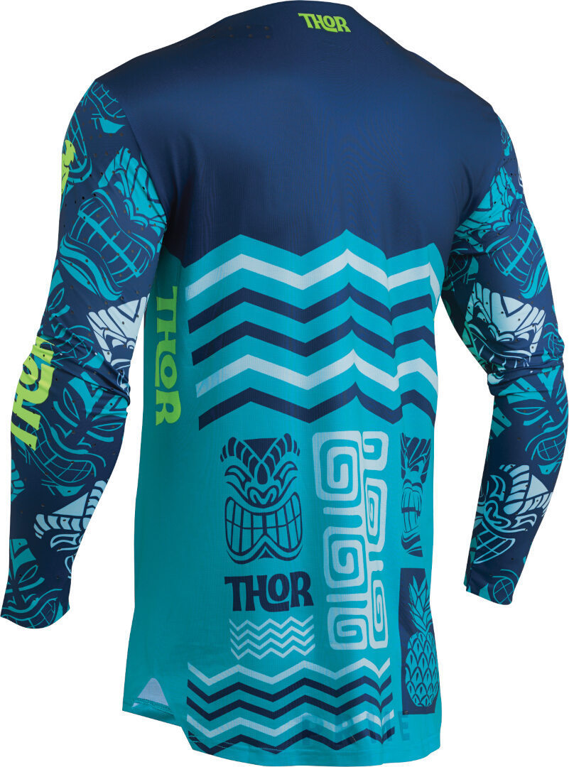 Thor Prime Aloha Maillot de motocross bleu/vert M Figure 2