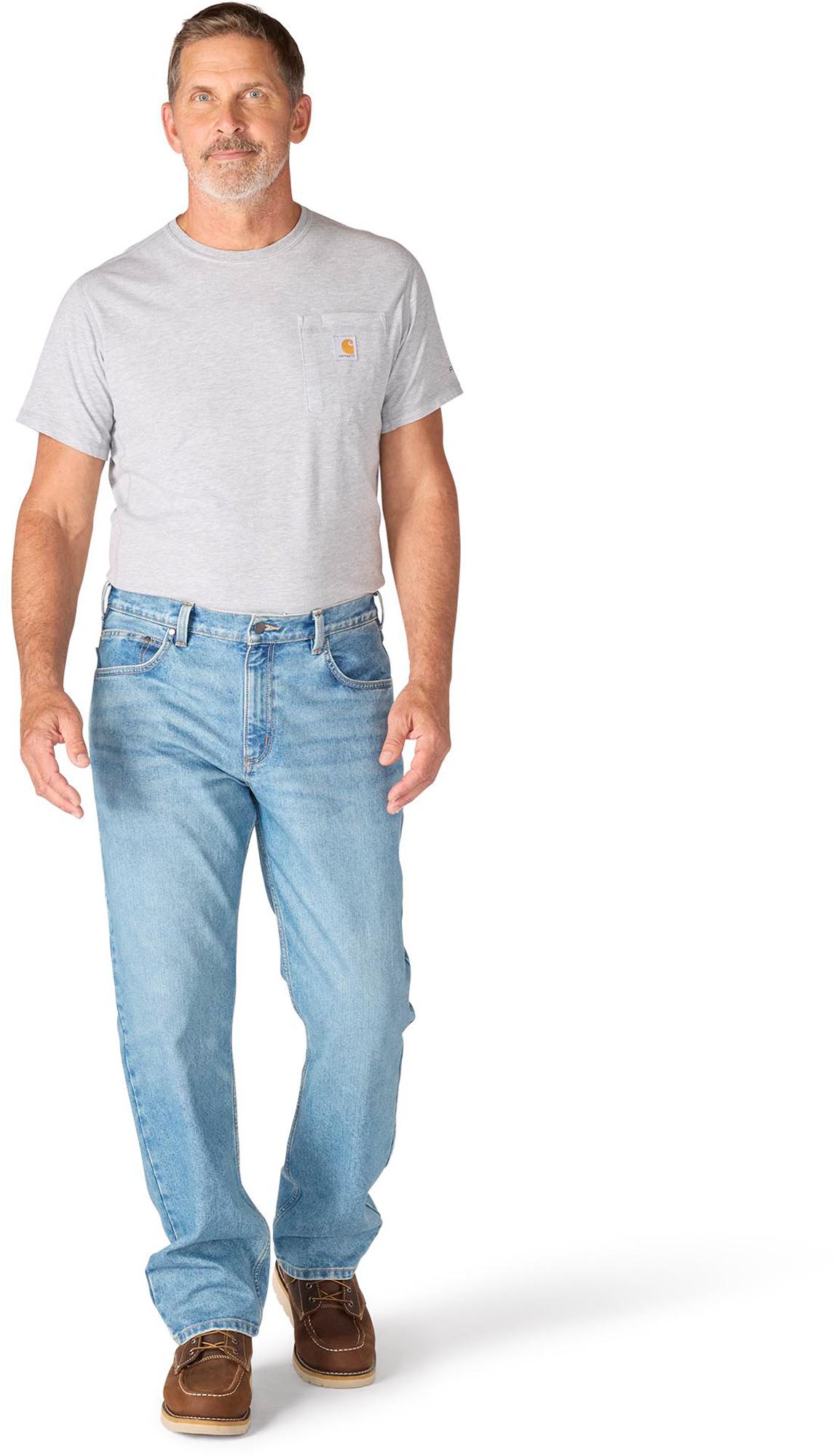 Carhartt Loose Straight Rugged Flex Jeans hellblau 34/32 Abbildung 3