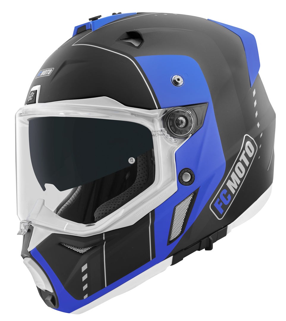 FC-Moto Merkur Pro Air Casco Enduro nero/blu XL Figura 7