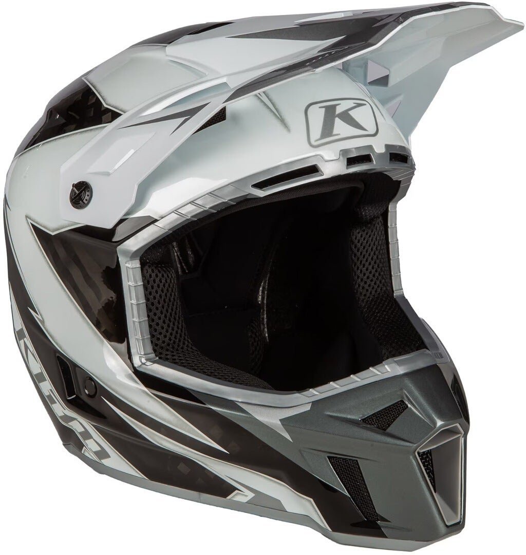 Klim F3 Lighting Carbon Motocross ror hvit/grå Tap (58/59) Figur 3