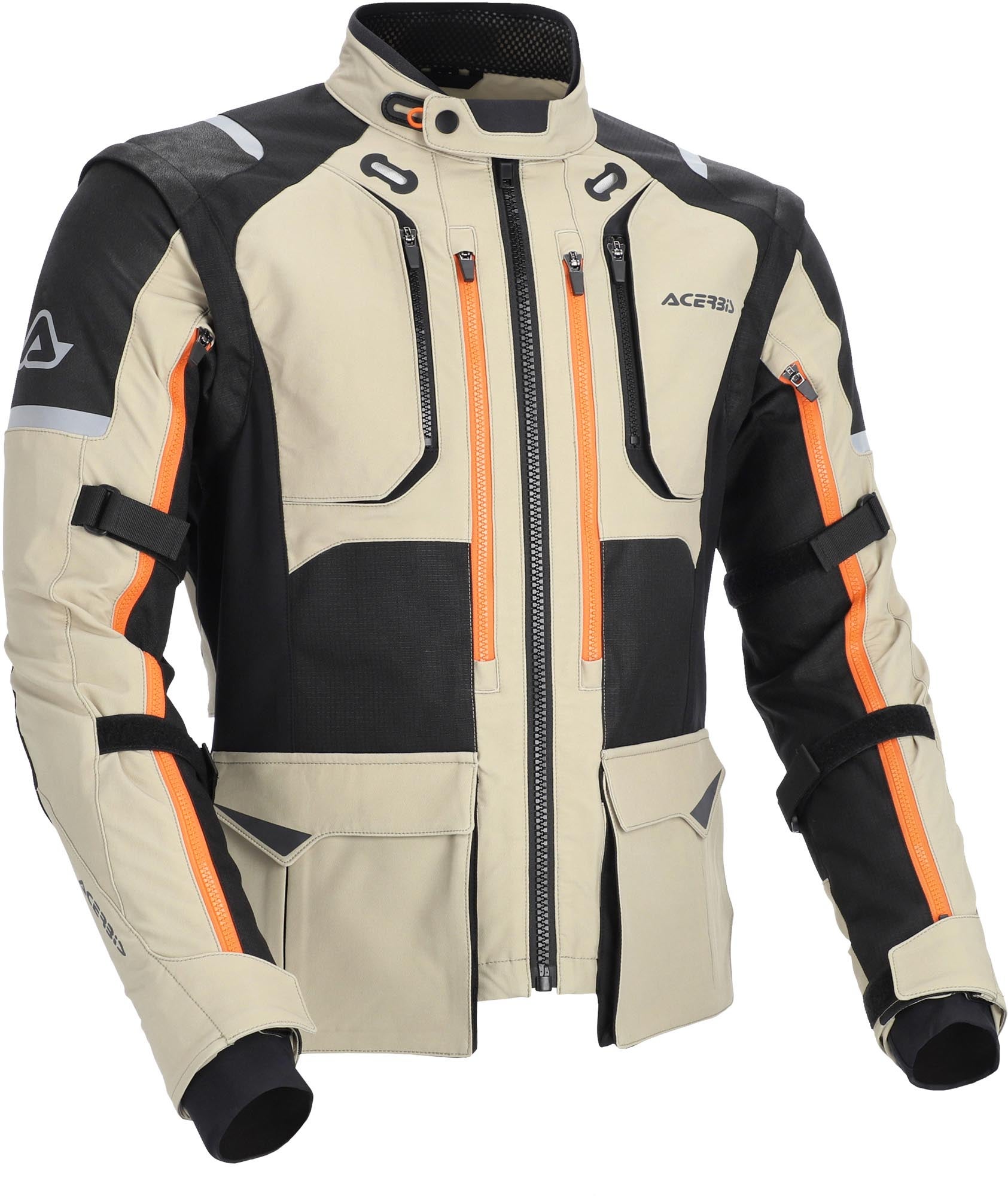 Acerbis Rally Pro Motorrad Textiljacke beige/schwarz XXXL Abbildung 1