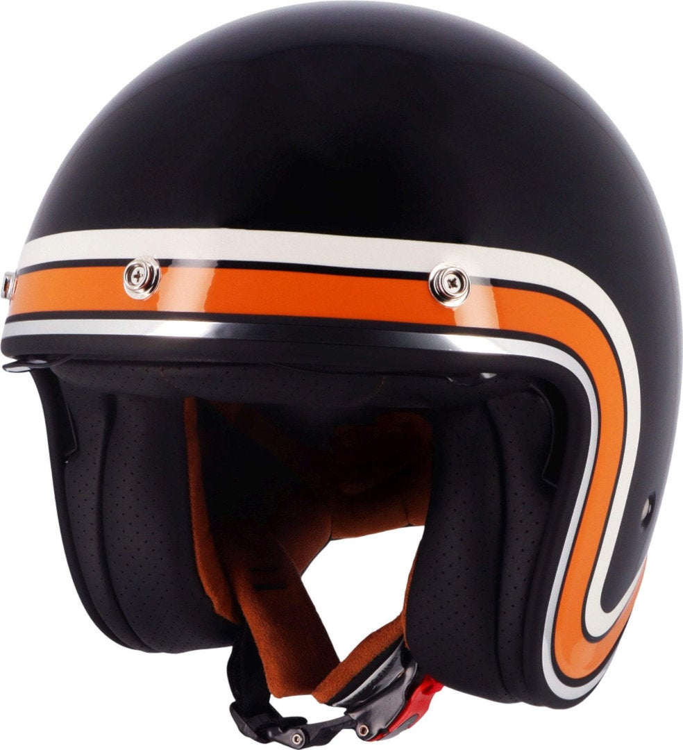 Helstons Freedom Jet hjelm Svart/oransje Tap (59/60) Figur 1