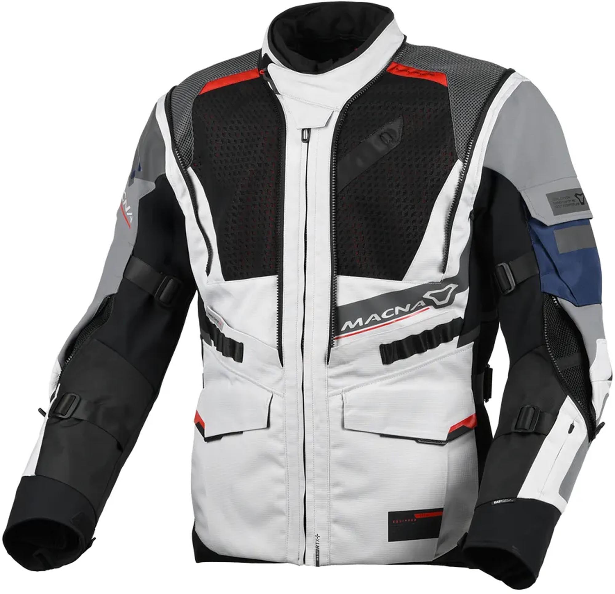 Macna Flexodus waterproof Motorcycle Textile Jacket grey/black L Figure 3