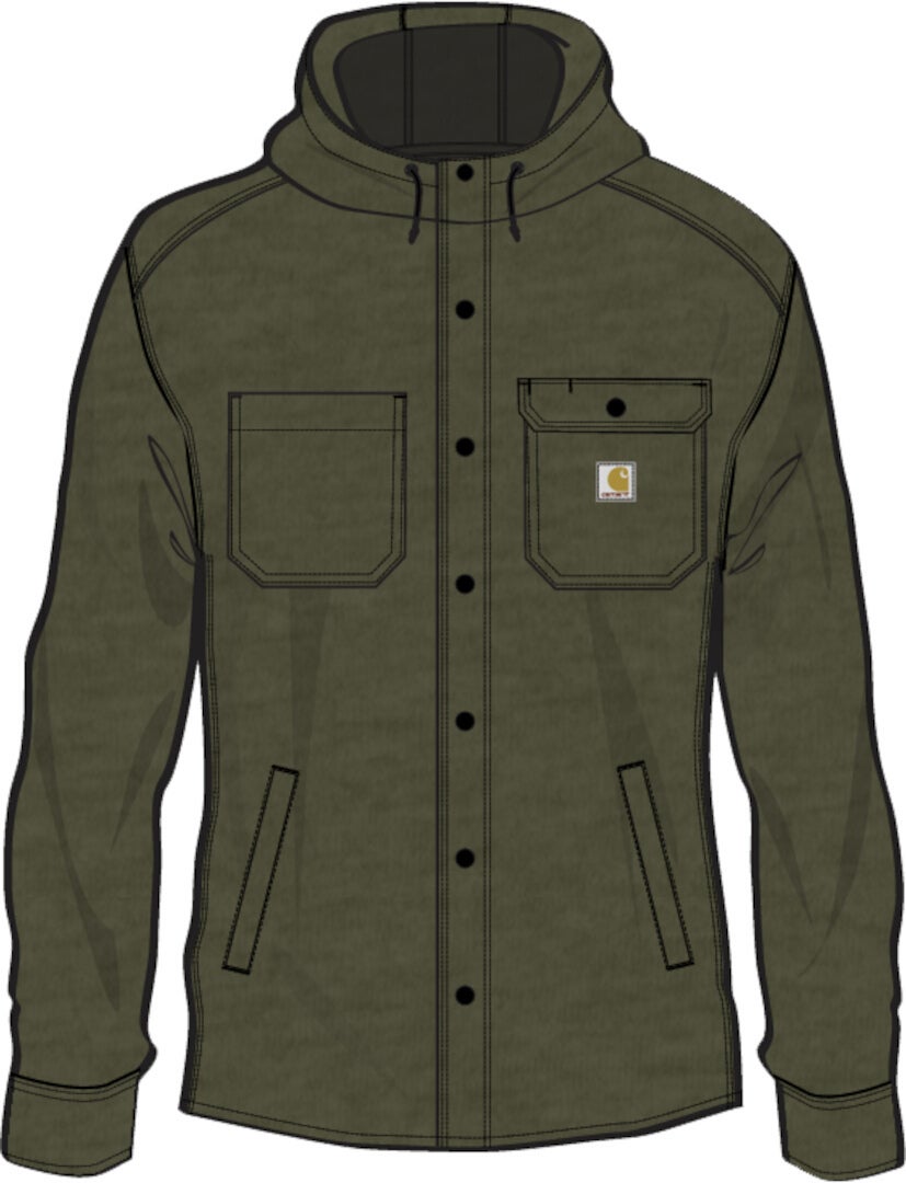 Carhartt Wind and Rain Bonded Jacket Military Green M Figure 2